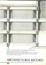 Architectural Record, n.10, October 1968. Building types study: Needs, costs and trends in hospital design