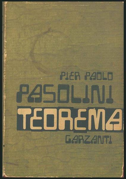 Teorema - Pier Paolo Pasolini - copertina