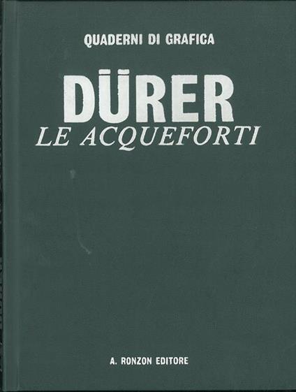 DÃ¼rer. Le acqueforti - Pietro Gasti - copertina