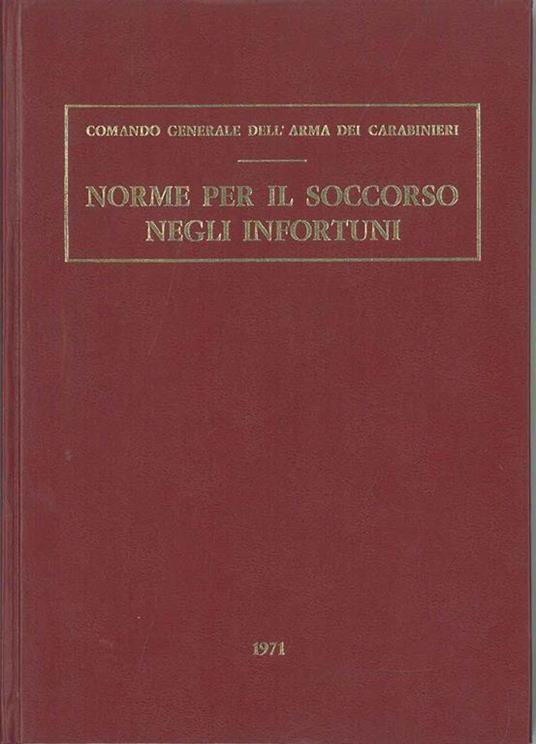 Norme per il soccorso negli infortuni - copertina