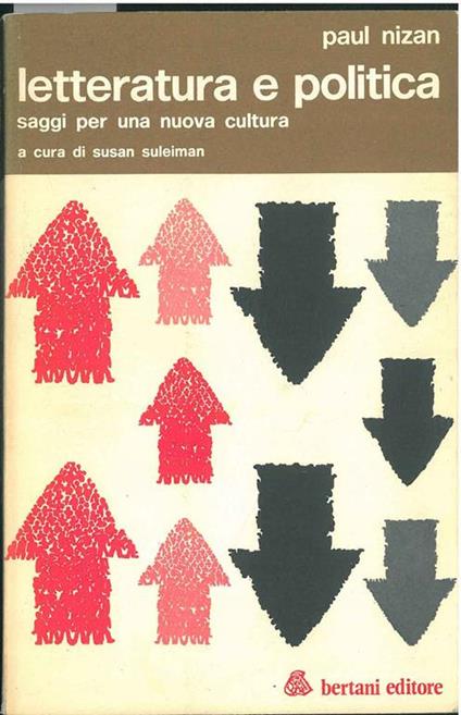 Letteratura e politica. Saggi per una nuova cultura - Paul Nizan - copertina