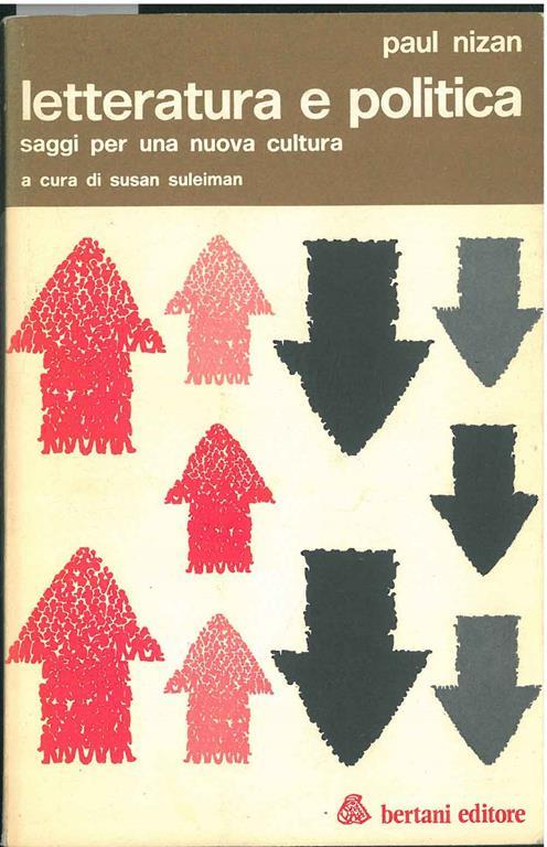 Letteratura e politica. Saggi per una nuova cultura - Paul Nizan - copertina