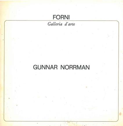 Gunnar Norrman - Roberto Tassi - copertina