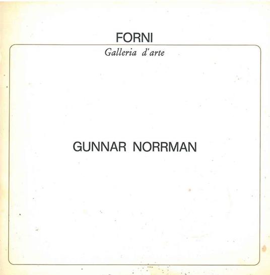 Gunnar Norrman - Roberto Tassi - copertina