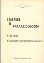 Quaderni di parapsicologia. Atti della 4* 