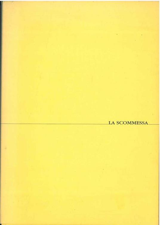 La scommessa - Marisa Zoni - copertina