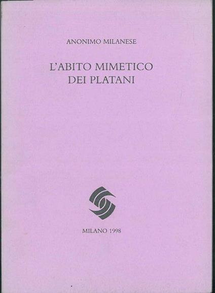 L' Abito mimetico dei platani - copertina