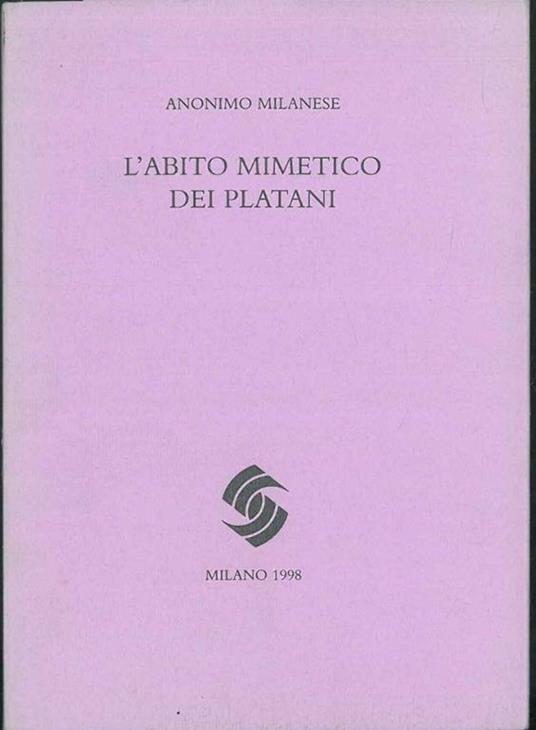L' Abito mimetico dei platani - copertina