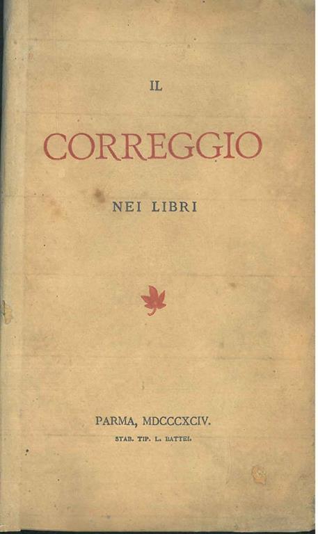 Il Correggio nei libri - copertina