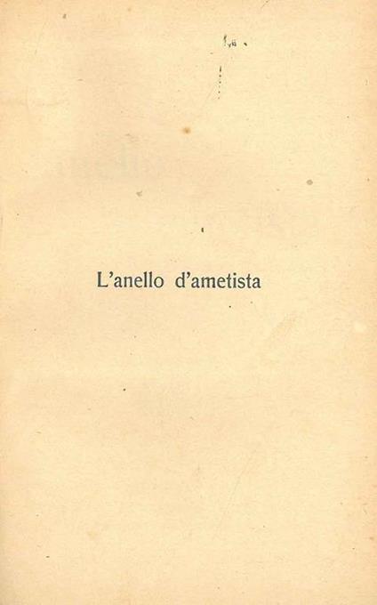 L' anello di ametista - Anatole France - copertina