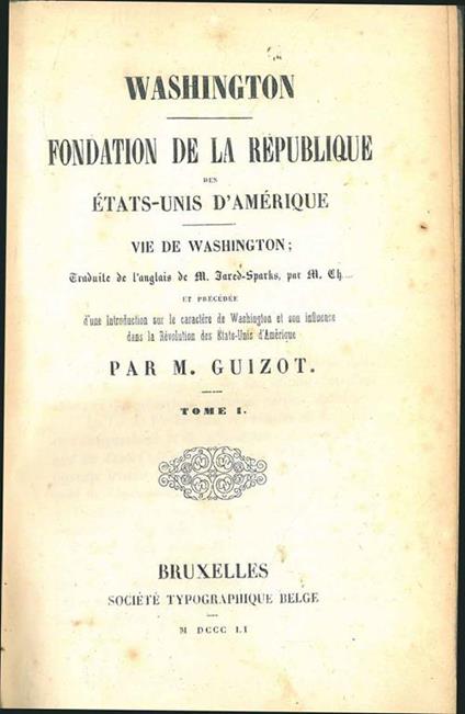 Washington fondation de la republique des Etats-Unis d'Amerique - copertina
