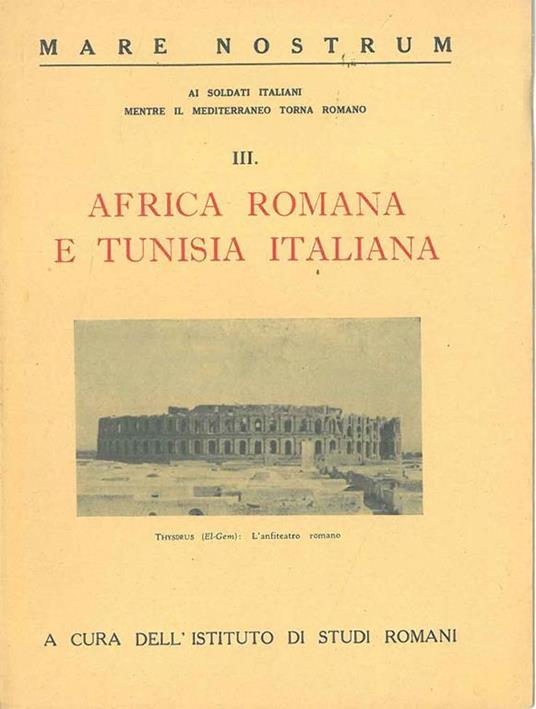 Africa romana e Tunisia italiana - copertina