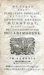 Dè pregi dell'eloquenza popolare, esposti