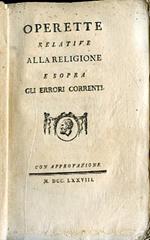 Operette relative alla religione e sopra gli errori correnti