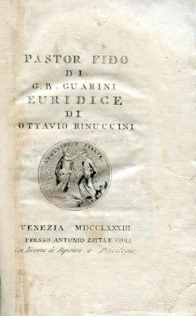 Pastor Fido - Euridice