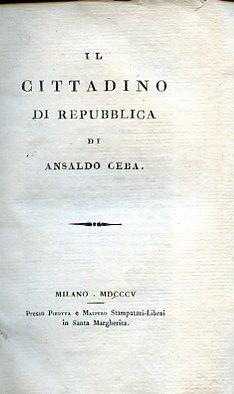 Il Cittadino di Repubblica - Ansaldo Cebà - copertina
