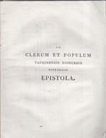 Ad Clerum et Populum Taurinensis Dioecesis Pastoralis Epistola