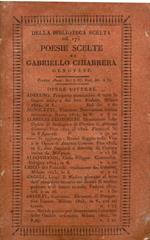 Poesie scelte. Con un discorso intorno alle medesime del padre Francesco Soave somasco