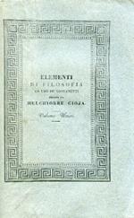 Elementi di filosofia ad uso de'giovanetti. Quarta edizione