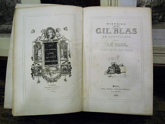 Histoire de Gil Blas de Santillane. Vignettes par Jean Gigoux - A.-René Lesage - copertina