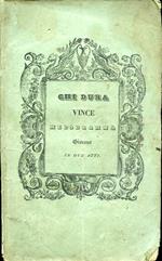 Chi dura vince. Melodramma giocoso in due atti da rappresentarsi nel Teatro d'Angennes in primavera 1841