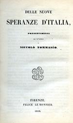 Delle nuove speranze d'Italia. Presentimenti
