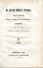 Il lusso della tavola. Imitazione della Satira XI di Giovenale. Sestine