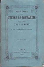 Souvenirs de la Guerre de Lombardie pendant les années 1848 et 1849