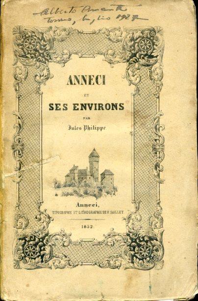 Annecy et ses environs - Jules Philippe - copertina