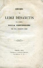 Errori di Luigi Desanctis sul domma della Confessione