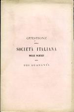 Questione della Società Italiana delle Scienze detta dei Quaranta
