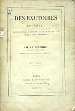 Des exutoires en général de leur établissement de leur entretien et de leur pansement