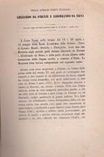 Degli antichi poeti italiani Gherardo da Firenze e Aldobrando da Siena