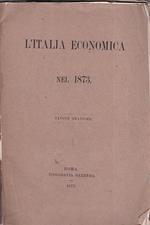 L' Italia economica nel 1873. Tavole grafiche