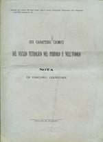 Sui caratteri chimici del nucleo tetrolico nel pirrolo e nell'indolo. Nota. Estratto dal volume III degli Studi offerti dalla Università Padovana alla bolognese nell'VIII centenario