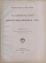 Sulla costituzione delle sostanze contenute nelle corteccie di coto. Memoria letta alla R. Accademia delle Scienze dell'Istituto di Bologna nella Sessione del 27 Marzo 1892