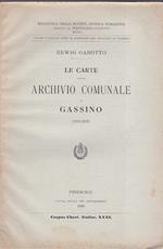Le carte dell'Archivio Comunale di Gassino (1004 - 1307)