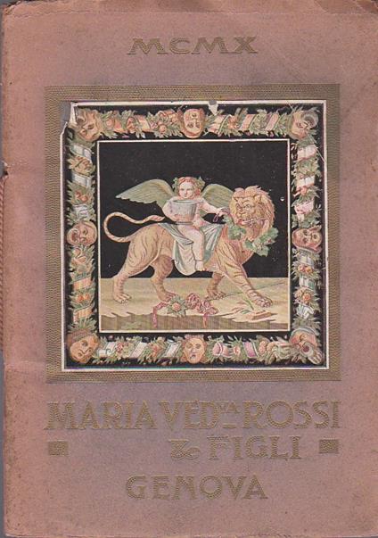 Maria Ved. Rossi e Figli. Genova Via San Luca 108. La pelliccia in Europa nell'antichità nell'età di mezzo nei tempo moderni. Studio storico - Luigi Augusto Cervetto - copertina