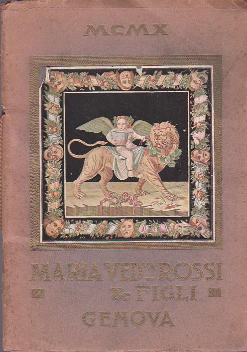 Maria Ved. Rossi e Figli. Genova Via San Luca 108. La pelliccia in Europa nell'antichità nell'età di mezzo nei tempo moderni. Studio storico - Luigi Augusto Cervetto - copertina