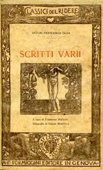 Scritti vari. A cura di Fernando Palazzi. Xilografie di Emilio Mantelli