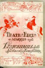Teatro Regio. 10 Maggio 1913. Programma dello Spettacolo di Beneficenza