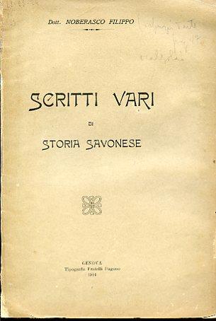 Scritti vari di storia savonese