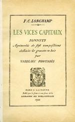 Les vices capitaux. Sonnets agrementés de sept compositions desinées et gravées en bois par Vassilaky Photiadés