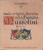 Le origini storiche della Famiglia Mussolini. Parte 1a [unica pubblicata]