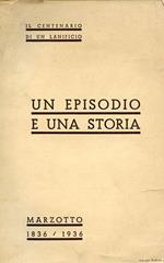 Il centenario di un lanificio. Un episodio e una storia. Marzotto 1836 1936