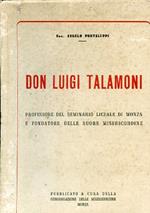 Don Luigi Talamoni professore del Seminario liceale di Monza e fondatore delle suore misericordine