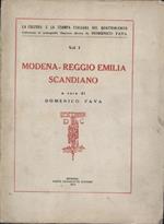 La cultura e la stampa italiana nel Quattrocento. Collezione di monografie illustrate vol. I [tutto il pubblicato]. Modena Reggio Emilia Scandiano