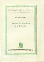 Annali tipografici di G. B. Natolini