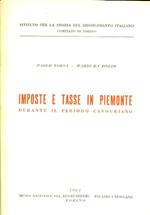 Imposte e tasse in Piemonte durante il periodo cavouriano