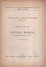 Gustavo Modena in Piemonte nel 1849. con documenti inediti